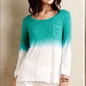 Anthropologie Mixed Media Top